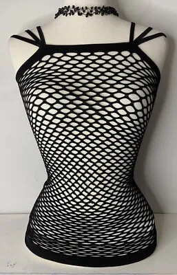 Buy Fishnet Top Sexy 80s Fancy Dress • 2.50£