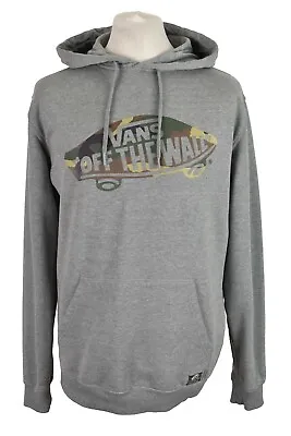 Buy VANS Grey Hoodie Size M Mens Pullover Sportswear Outdoors Outerwear Menswear • 15.80£