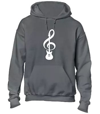 Buy Guitar Music Note Hoody Hoodie Gift Idea For Musician Guitar Player Present • 16.99£