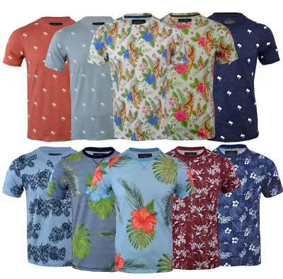 Buy Mens Tokyo Laundry Hawaiian Floral T- Shirt Short Sleeve Casual Summer S-XXL • 9.99£