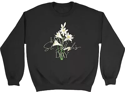 Buy Happy St Joseph's Day Kids Sweatshirt Lilly Flowers Boys Girls Gift Jumper • 12.99£