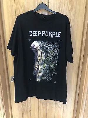 Buy Men’s Black Short Sleeve Deep Purple T-Shirt Size XL • 10£