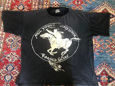 Buy Neil Young & Crazy Horse Vintage T Shirt Brockum USA • 118.40£
