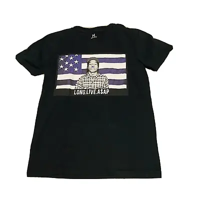 Buy ASAP Rocky Shirt Mens Size Small S Black Short Sleeve Graphic Music Merch • 1.83£