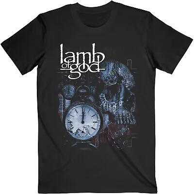 Buy Lamb Of God T-Shirt Circuitry Skull Band New Black Official • 15.95£