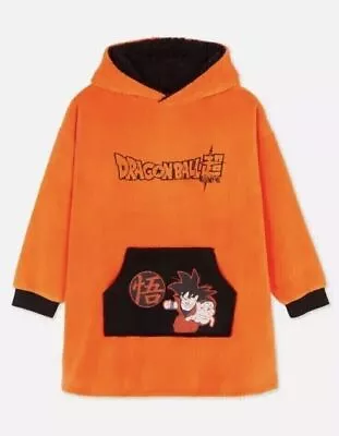 Buy Kids Dragon Ball Z Packaway Fleece Hooded Oversize Snuddie Poncho Hoodie Oodie • 16.99£