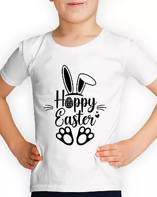 Buy Hoppy Easter 2024 Bunny Egg Cute Happy Childrens Boys Girls Kids T-Shirts #DNE • 9.99£