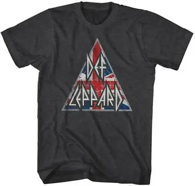 Buy Def Leppard Brittish Flag Logo Adult T Shirt Metal Music Merch • 40.90£
