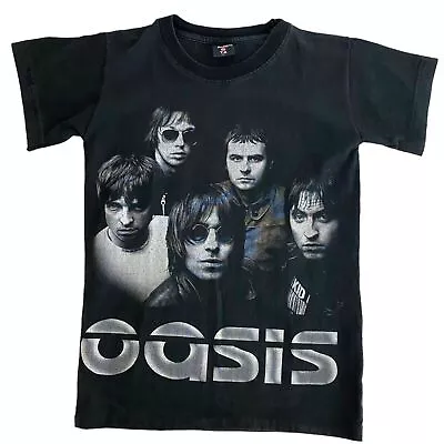 Buy Oasis T Shirt Small Black Band Tee Britpop Vintage Liam Noel Gallagher Graphic • 30£
