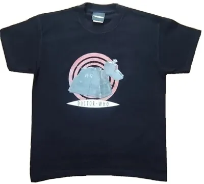 Buy Doctor Who K9 Black T-shirt 100% Cotton Age 7-8 • 3.50£