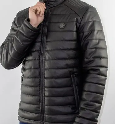 Buy New Men's D-ROCK Designer Fashion Leather PU Jacket • 54.99£