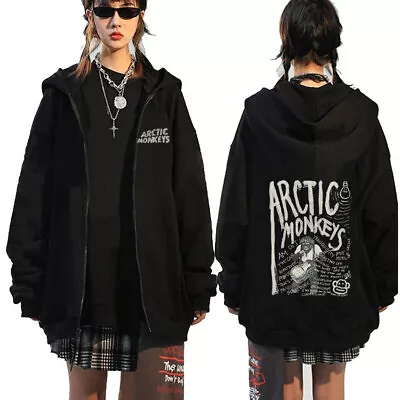 Buy Arctic Monkeys Music Album Zip Up Hoodie Men Loose Hooded Jacket Top Sweatshirts • 25.06£
