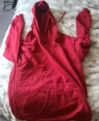 Buy Brand New Burgundy Hoodie Hooded Fleece Size Medium M Medium • 5.50£