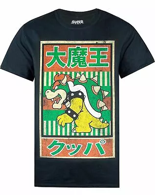 Buy Super Mario T Shirt Mens Bowser Japanese Poster Adults Merch Clothing • 14.99£