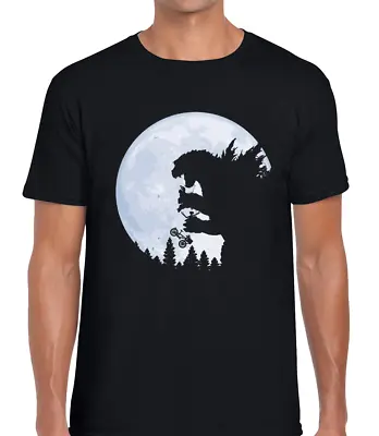 Buy Godzilla Full Moon Mens T Shirt Tee Joke Design Retro Movie Film Spoof Novelty • 8.99£