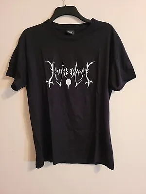 Buy Kirkebrann Logo Shirt Size L Black Metal Ragnarok Mayhem Sargeist Horna Immortal • 10£