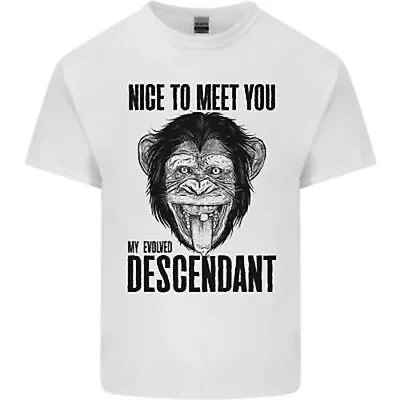 Buy Chimp Evolved Descendant Funny Monkey Ape Mens Cotton T-Shirt Tee Top • 10.99£