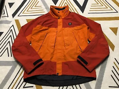 Buy Men's Haglofs Waterproof Shell Mountain Outdoor Orange Jacket Size L • 64£