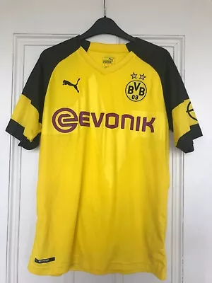 Buy Puma Authentic Licensed Product Evonik Dortmund Yellow T Shirt Size Medium • 25£