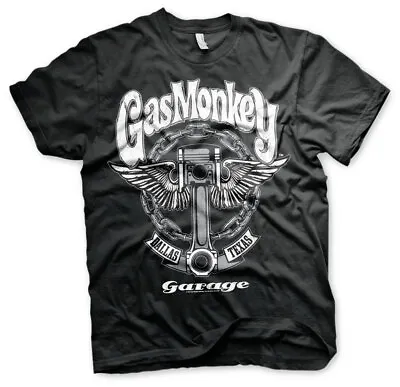 Buy Gas Monkey Garage T-Shirt Big Piston GMG Fast N Loud Black Official • 8.21£