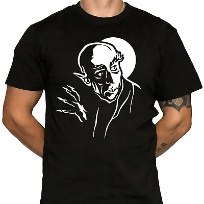 Buy Nosferatu T-Shirt V2 - Classic Horror Movie - 100% Preshrunk Cotton T-Shirt • 23.63£