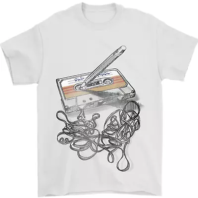 Buy Old School Tape Cassette Music 80s 90s Mens T-Shirt 100% Cotton • 9.48£
