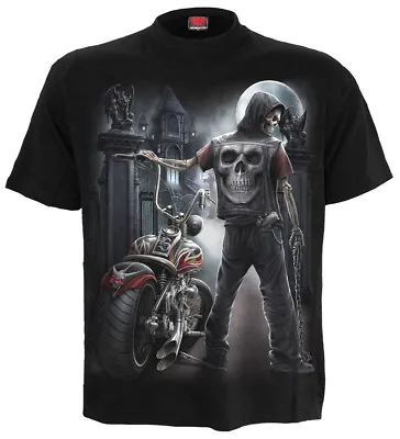 Buy SPIRAL DIRECT NIGHT CHURCH T-Shirt,Tee/Top/ Biker/Grim Reaper/Skull/Skeleton/ • 16.99£