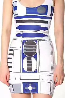 Buy Black Milk Star Wars Artoo Droid R2-D2 Bodycon Mini Dress M Medium • 56.89£