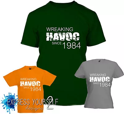 Buy WREAKING HAVOC 1984 - 40th Birthday T-Shirt (2024), Gift, Premium Quality • 9.99£