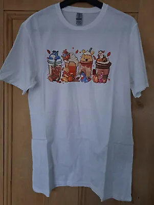 Buy Winnie The Pooh T Shirt White Beautiful Medium Disney • 4.99£