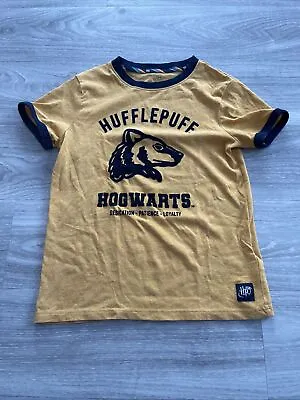 Buy M&S Hufflepuff Hogwarts Harry Potter Tshirt Age 7-8 • 7£