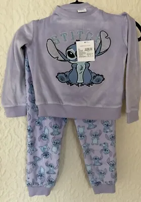 Buy Disney's Lilo & Stitch Velour Soft Cosy Pyjamas Set NEW • 13£