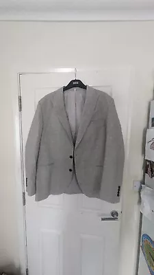 Buy Grey Marks And Spencer Mens Tailored Italian Linen Blend Jacket 44 Short • 7.49£