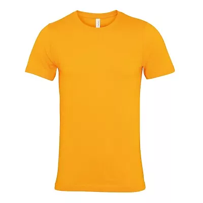 Buy Mens Plain T-Shirt Crew Round Neck Short Sleeve Top Bella Canvas Cotton Tshirt • 8.12£