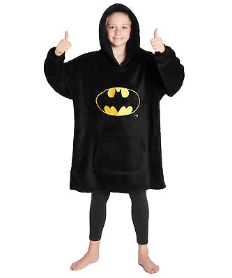 Buy DC Comics Oversized Hoodie Blanket For Kids, Official Batman Gifts For Boys • 20.99£
