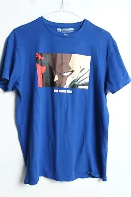 Buy One Punch Man Mens Printed Tshirt - Blue - Size S Small (29h)  • 3.49£