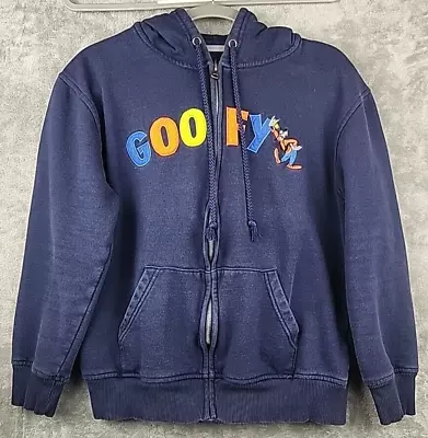 Buy Disney Goofy Hoodie Small Blue Full Zip Up Hooded Sweatshirt Sweater Jacket • 16.30£