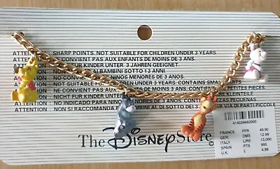 Buy Vintage Disney Store Winnie The Pooh, Eeyore, Piglet And Tigger Charm Bracelet • 32£