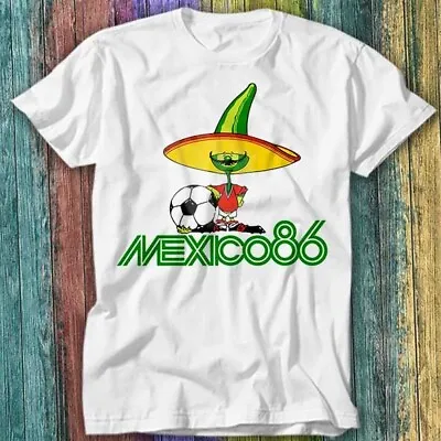 Buy Mexico 86 World Cup Soccer 80s 90s Football Top Argentina T Shirt Top Tee 502 • 6.70£
