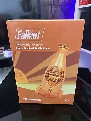 Buy Nuka Cola Orange Glass Bottle & Bottle Caps - Official Fallout Merch *NEW* • 50£