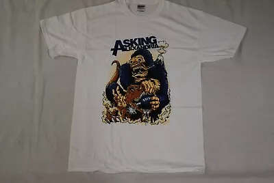 Buy Asking Alexandria King Kong Vs T. Rex Fight T Shirt New Official Rare • 9.99£
