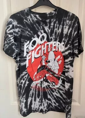 Buy Foo Fighters T Shirt Rare Tie Dye Rock Band Merch Sz Small Oversized Dave Grohl • 15.30£