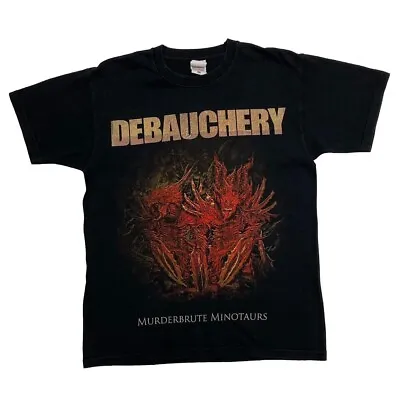 Buy DEBAUCHERY “Murderbrute Minotaurs” Graphic Death Heavy Metal Band T-Shirt Medium • 17£
