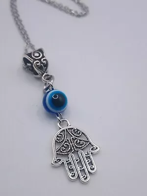 Buy Hand Of Fatima  Evil Eye Protection Pendant Necklace Goth  Alternative Jewellery • 3.95£
