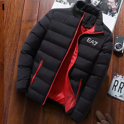 Buy Mens Winter Warm Quilted Parka Down Jacket Padded Bubble Puffer Zipper Coats • 27.97£