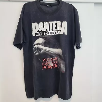 Buy Vintage Top Heavy Pantera Vulgar Display Of Power T Shirt 1992 Mens XL Oz Made  • 154.30£