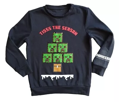 Buy Christmas Gaming Sweatshirt 7-8 Years - 2 Way Reversible Sequin Creepers Design • 4£