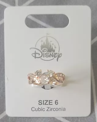 Buy Disney Mickey Gold Plate Ring Size 6 • 24.99£