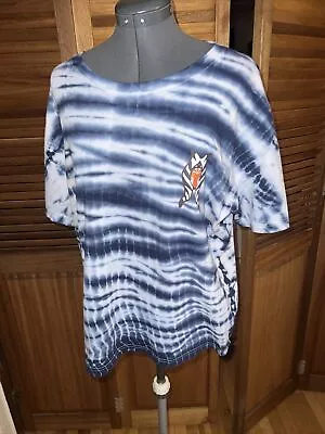 Buy Ahsoka Star Wars Hot Topic Shirt Her Universe Blue Tye Dye Size M Puffy Letters • 28.94£