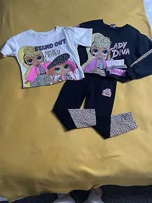 Buy Girls LOL Surprise Tracksuit Set Outfit Age 5-6 Years Leggings T-shirt Sweater • 7.99£